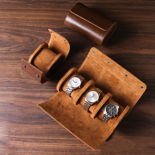Watch Portable PU Three-position Storage Box