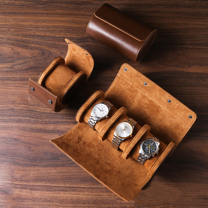 Watch Portable PU Three-position Storage Box