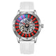 Silver Case White Silicone