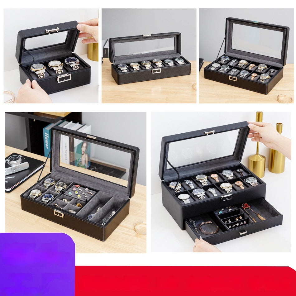 Double-layer Watch Jewelry Storage Box