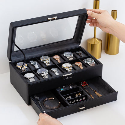 Double-layer Watch Jewelry Storage Box